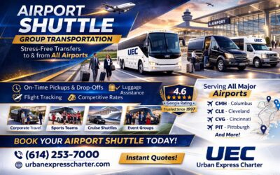 Columbus Charter Bus Rental for Airport Transfers, Events, and Group Travel